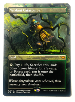 MTG: MAGIC, VERDANT CATACOMBS, TARKIR, DRAGONSTORM, REGULAR MYTHIC 0113 NM - Image 1