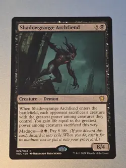 Shadowgrange Archfiend Commander: Innistrad: Crimson Vow Regular - Image 1