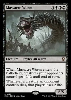 1x Massacre Wurm - NM - Murders at Karlov Manor Commander SPARROW MAGIC - Image 1