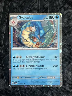 Pokemon TCG *2 SWIRL* Gyarados 043/193 SV02: Paldea Evolved Cosmos Holo - LP - Image 4