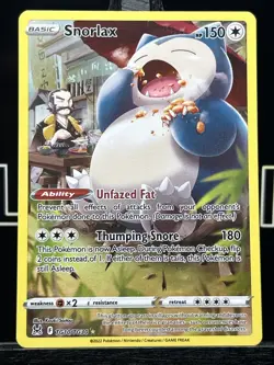 Pokemon TCG Snorlax Lost Origin Trainer Gallery Tg10/Tg30 Holo Ultra Rare - Image 3