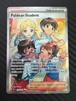 Pokemon TCG Paldean Student Scarlet & Violet: Paldean Fates 230/091 Holo Rare NM - Image 1