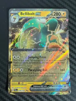 Pokemon TCG Bellibolt ex Paldea Evolved 079/193 Ultra Rare Holo VLP - Image 1