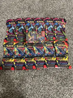 Pokemon Phantasmal Flames Sleeved Booster Pack X12 + Phantasmal Flame Bundle - Image 1