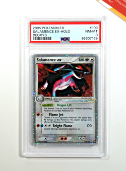 Pokemon PSA 8 Salamence Ex #103 Holo EX Deoxys 2005 English - Image 1