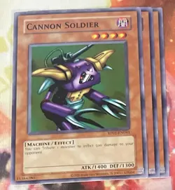 Yu-Gi-Oh! x3 Cannon Soldier (Playset) Retro Pack RP01-EN041 2020 Reprint New TCG - Image 1