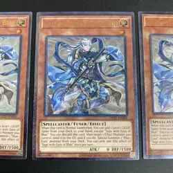Yugioh - Sage With Eyes Of Blue OP27-EN001 ULTIMATE VLP/NM X3 - PLAYSET - Image 3