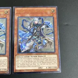 Yugioh - Sage With Eyes Of Blue OP27-EN001 ULTIMATE VLP/NM X3 - PLAYSET - Image 4