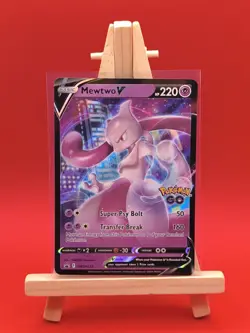 Mewtwo V SWSH223 Pokemon GO Ultra Rare Holo Promo Pokemon Card * New * - Image 3