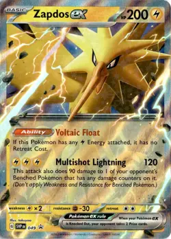 Zapdos ex - SVP049 - Pokemon Scarlet & Violet Promo Ultra Rare Holo Card NM - Image 1