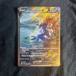 Hisuian Samurott V GG51/GG70 Crown Zenith Galarian Gallery Holo Pokemon Card - Image 1