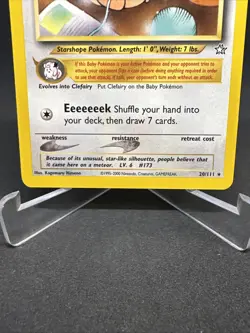 Pokemon TCG Vintage Neo Genesis Non Holo Rare Cleffa 20/111 Card - Image 4