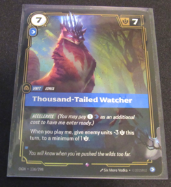 Foil Riftbound 116/298 Thousand-tailed Watcher Card League of Legends - Image 1