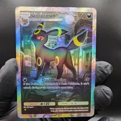 Pokemon Umbreon Pocket TCG Custom Made Fan Art Holo With Texture - Image 1