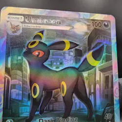 Pokemon Umbreon Pocket TCG Custom Made Fan Art Holo With Texture - Image 2