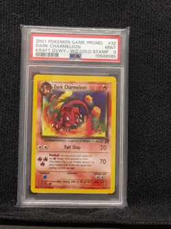 2001 Pokemon Team Rocket Promo Dark Charmeleon Gold W Stamp Kraft MINT PSA 9 - Image 2