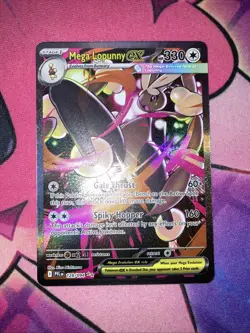 Mega Lopunny ex 128/094 Phantasmal Flames Holo Special Illustration Rare Pokemon - Image 2