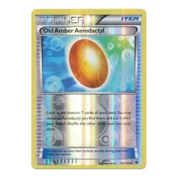 Old Amber Aerodactyl 106/124 Reverse Holo Fates Collide Pokemon Card NM - Image 1