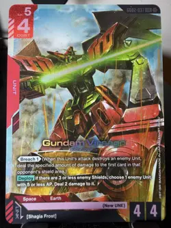 Gundam Card Game Dual Impact Unit Card Gundam Virsago GD02-037 LR+ - Image 1