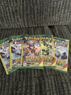 Pokemon XY Roaring Skies 3 Card Mini Booster Packs Lot Of 5 - Image 1
