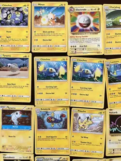 Pokemon Trading Card Lot Electric Pikachu Plulse Electabuzz Joltik Eelektross - Image 4
