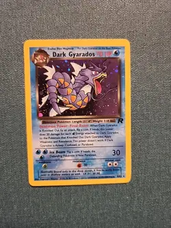 Dark Gyarados - 8/82 - Pokemon Team Rocket Unlimited Holo Rare Card WOTC LP - Image 1