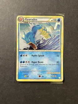 Gyarados 4/123 Holo Rare Pokemon Card HeartGold & SoulSilver HGSS PTCG - Image 1