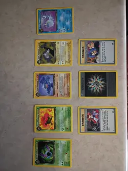 Pokemon Lot Vintage Cards TCG Old School WOTC team rocket 8 cards HP/LP regular - Image 1