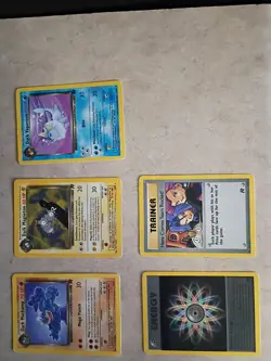 Pokemon Lot Vintage Cards TCG Old School WOTC team rocket 8 cards HP/LP regular - Image 2