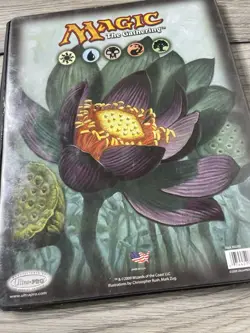 2009 Magic The Gathering Binder Playing Card Lotus Flower Vintage L Trading - Image 4