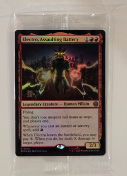 Electro, Assaulting Battery Prerelease Cards Foil - Image 1