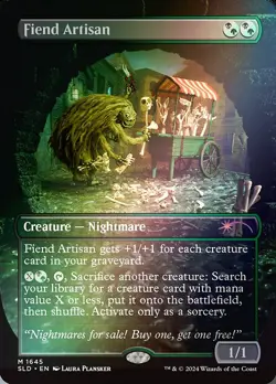 Fiend Artisan - Rainbow Foil Extended Art Secret Lair NM MTG - Image 1