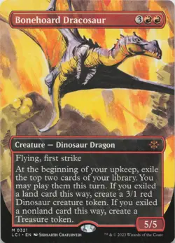 Bonehoard Dracosaur (Borderless) M The Lost Caverns of Ixalan 321 - LP MTG - Image 1