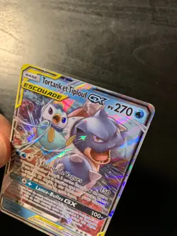 Carte Pokemon : Tortank et Tiplouf GX 38/236 Eclipse Cosmique Francaise - Image 2