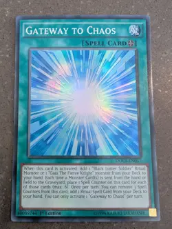 YuGiOh! Gateway To Chaos DOCS-EN057 Super Rare 1st Ed - Image 1