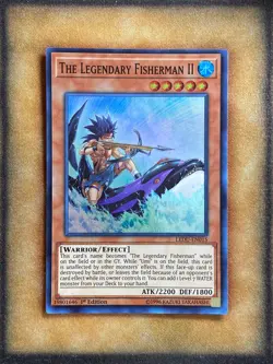 Yugioh The Legendary Fisherman II LEDU-EN015 Super Rare 1st Ed NM - Image 1
