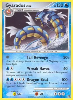 Gyarados 19/100 Rare Stormfront Non Holo Pokemon Card - Image 1