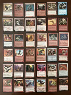 35 Goblins And An Ogre, Vintage and Modern MTG Card Lot, Crumbling Sanctuary - Image 1