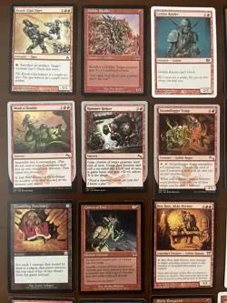 35 Goblins And An Ogre, Vintage and Modern MTG Card Lot, Crumbling Sanctuary - Image 5