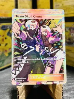 Team Skull Grunt 149/149 Full Art Rare Holo Pokemon Card Near Mint Condition - Image 1
