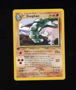 Donphan 2/111 1st Edition Neo Genesis Pokemon Card WOTC 2000 Vintage - Image 1