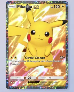 Pikachu Ex CG Full Art Card - Genetic Apex - Pokemon TCG Pocket - Image 1