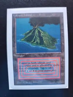 Volcanic Island Magic: the Gathering MTG x1 Unlimited Edition Moderately Played - Image 5