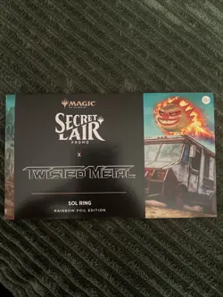 MTG Sol Ring, Secret Lair Promo x Twisted Metal, Sealed Foil - Image 1