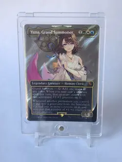 Yuna, Grand Summoner (Borderless) (Surge Foil) Commander: Final Fantasy Foil - Image 1