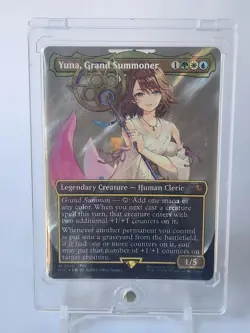 Yuna, Grand Summoner (Borderless) (Surge Foil) Commander: Final Fantasy Foil - Image 2
