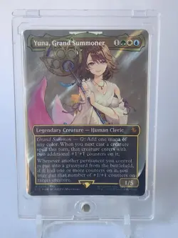 Yuna, Grand Summoner (Borderless) (Surge Foil) Commander: Final Fantasy Foil - Image 3