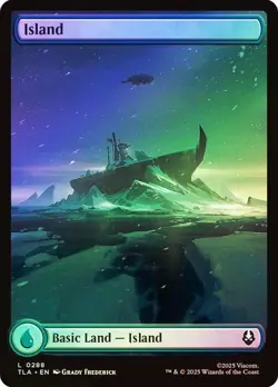 Island #288 Foil Full Art Avatar: The Last Airbender NM MTG - Image 1