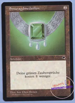 Charlie Brown Emerald Medallion Mtg MISPRINT. German "Smaragdmedaillon" - Image 1