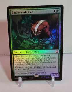 WOTC Avatar: The Last Airbender Badgermole Cub (MR) (Foil) NM - Image 1